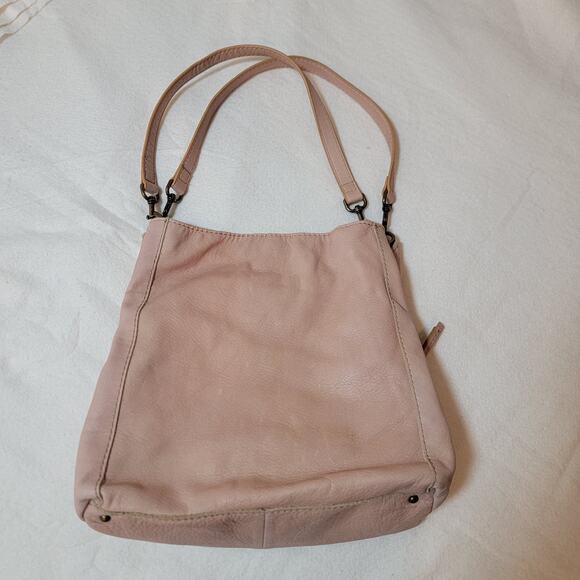 American Leather Co 100% Leather Shoulder Purse Handbag Hobo Austin Triple Entry - Picture 4 of 16